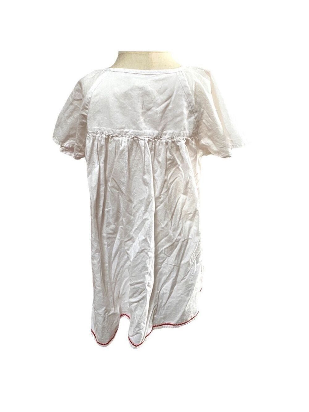 Happy by Pink Chicken Girl’s Size 5 White Embroidered Dress - Picture 3 of 4